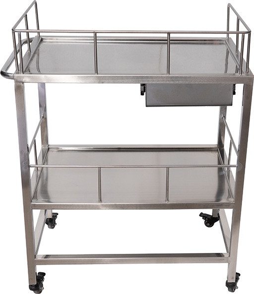 factory price Stainless Steel Dressing Trolley for hospital doctor nurse patient medical trolley