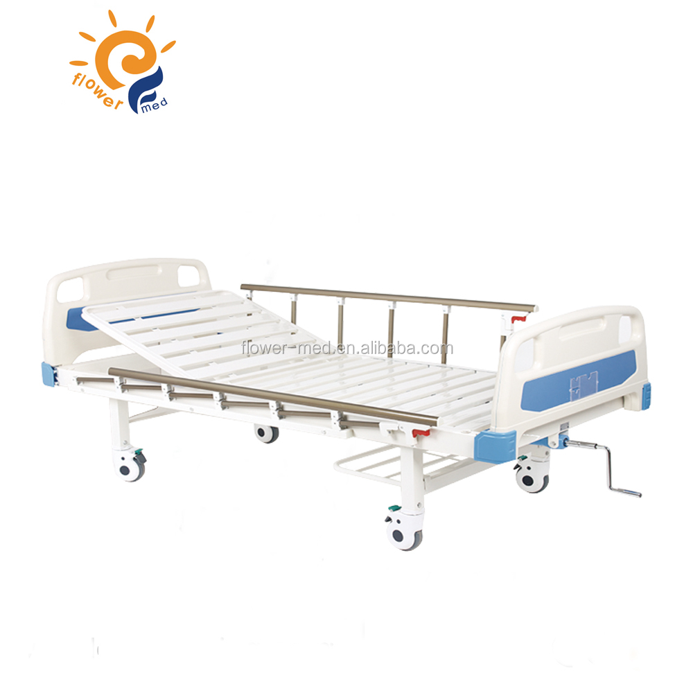 Economical Manual hospital Beds factory supply high quality two -function medical bed