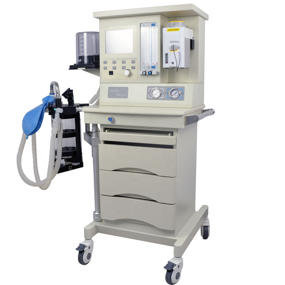 Portable medic equip hospital anesthesia machine with ventillator used hospital equipment machine