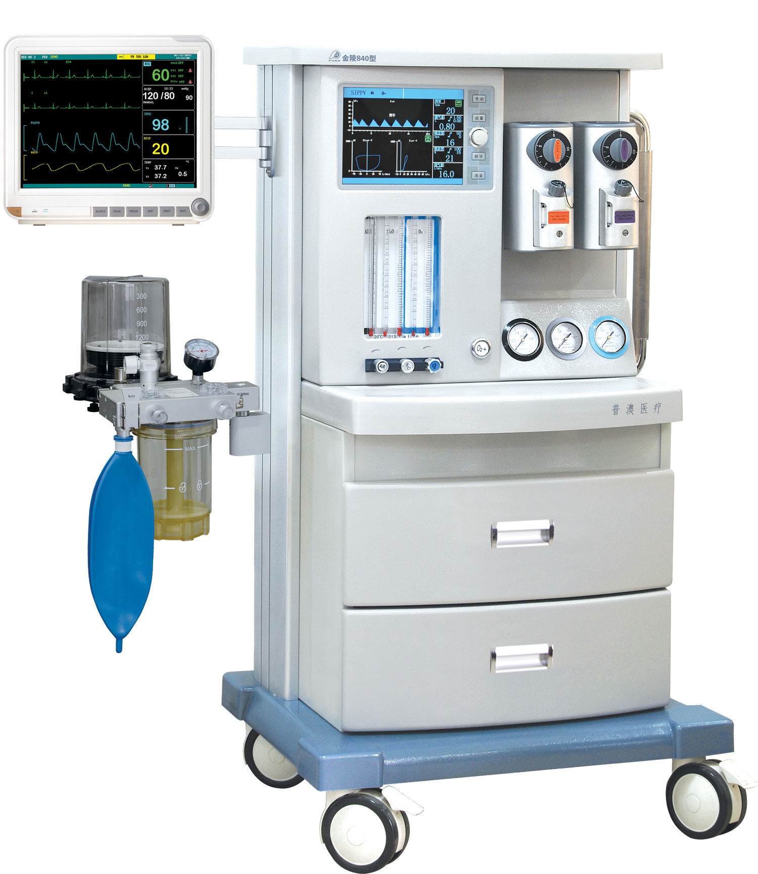 Machine d'anesthésie de ventilation chirurgicale d'équipement de salle d'opération d'hôpital de haute qualité avec le prix usine