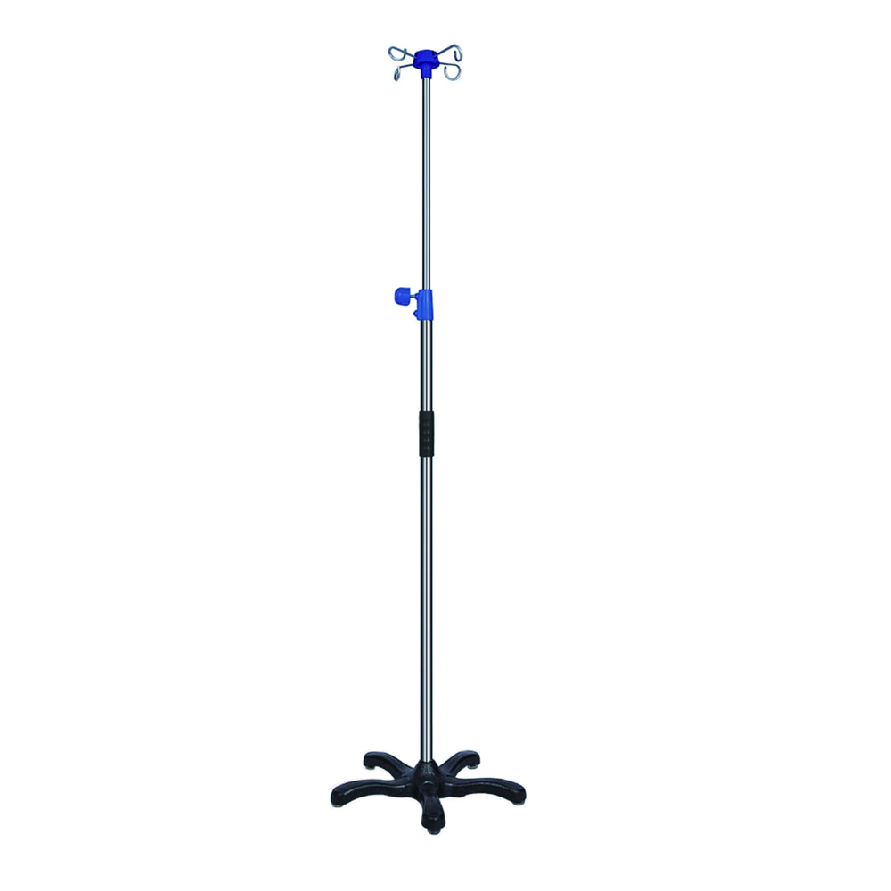 Kualitas Tinggi Portable Rotation Movable Hospital Menggunakan Stainless Steel IV Stand IV Pole