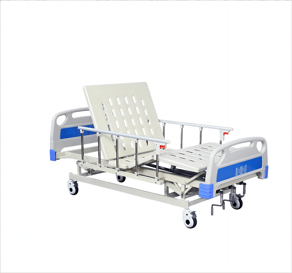 Cómoda cama de hospital barata Cama de hospital manual ajustable de 3 funciones La mejor cama de enfermería médica