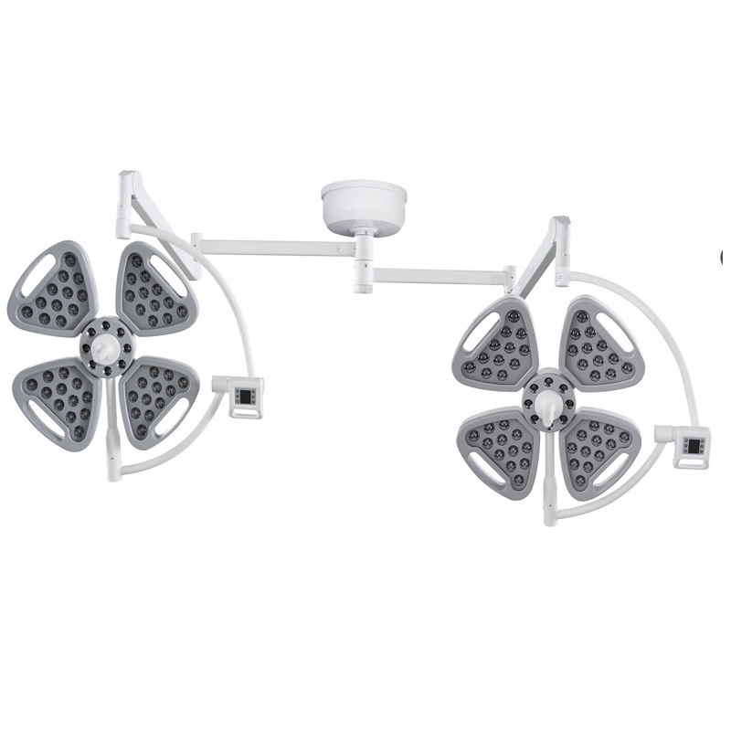 Portable Surgical Petal Shadowless Operating Lamp Double Head Surgical Ceiling Light