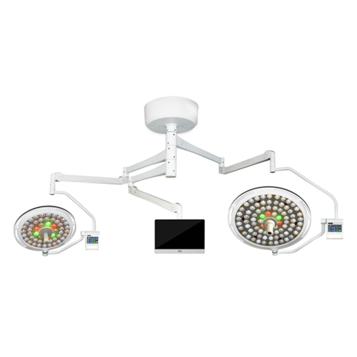 LED700500 Double Dome Head Surgical Light Ceiling LED Operating Lamp for Hospital Room Equipment