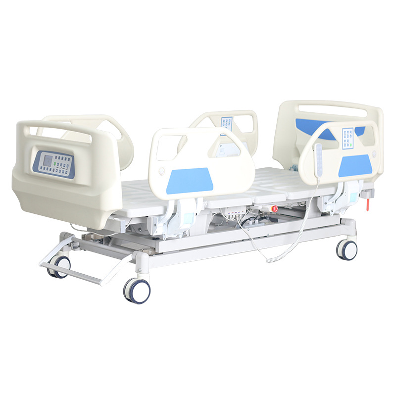 ICU Electric Medical 5 Cranks Nursing Hospital Bed 5 Function for Patient
