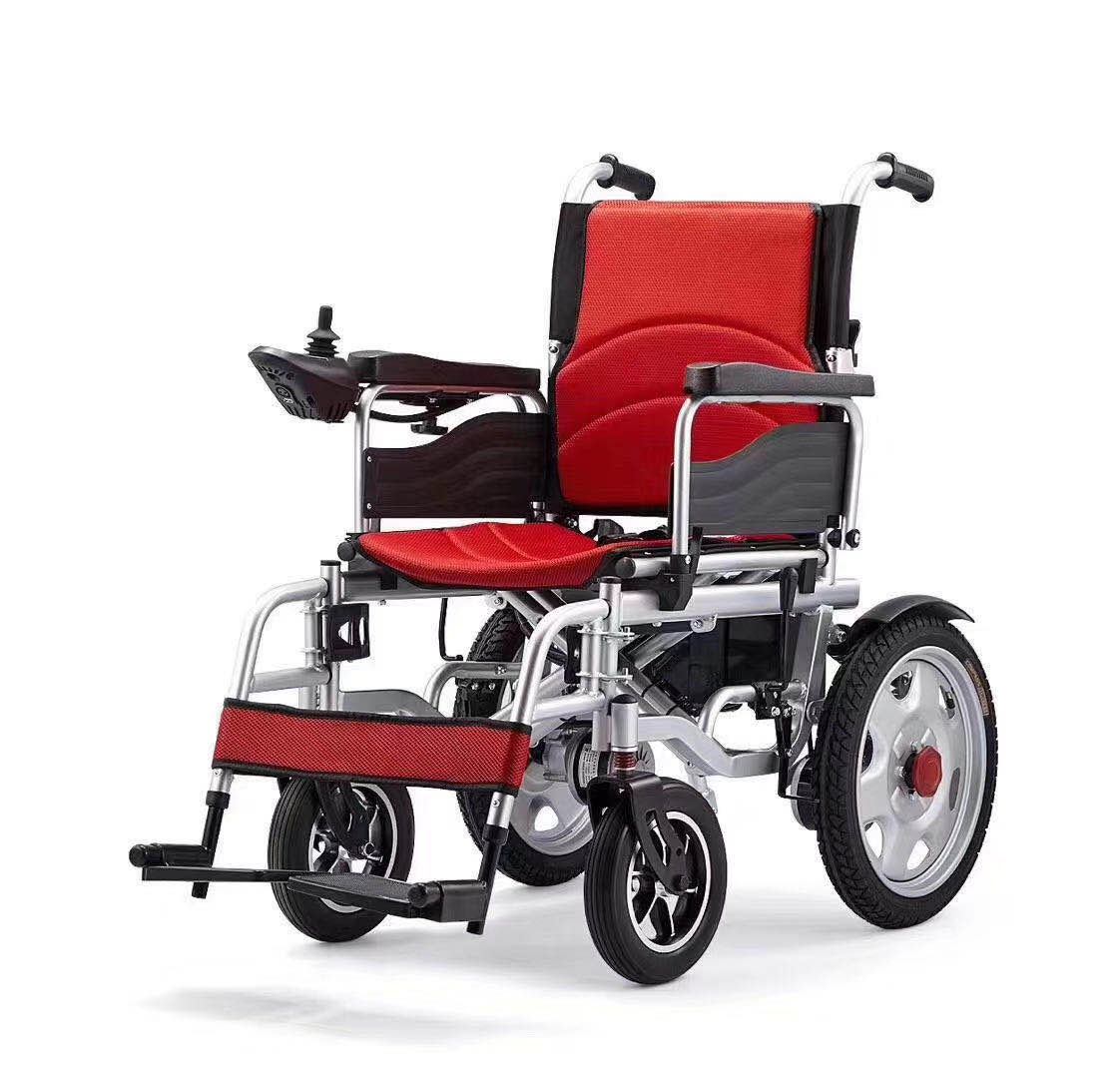 كرسي متحرك رخيص الثمن Sillas De Ruedas China Power Motor Folding Electric Wheelchair