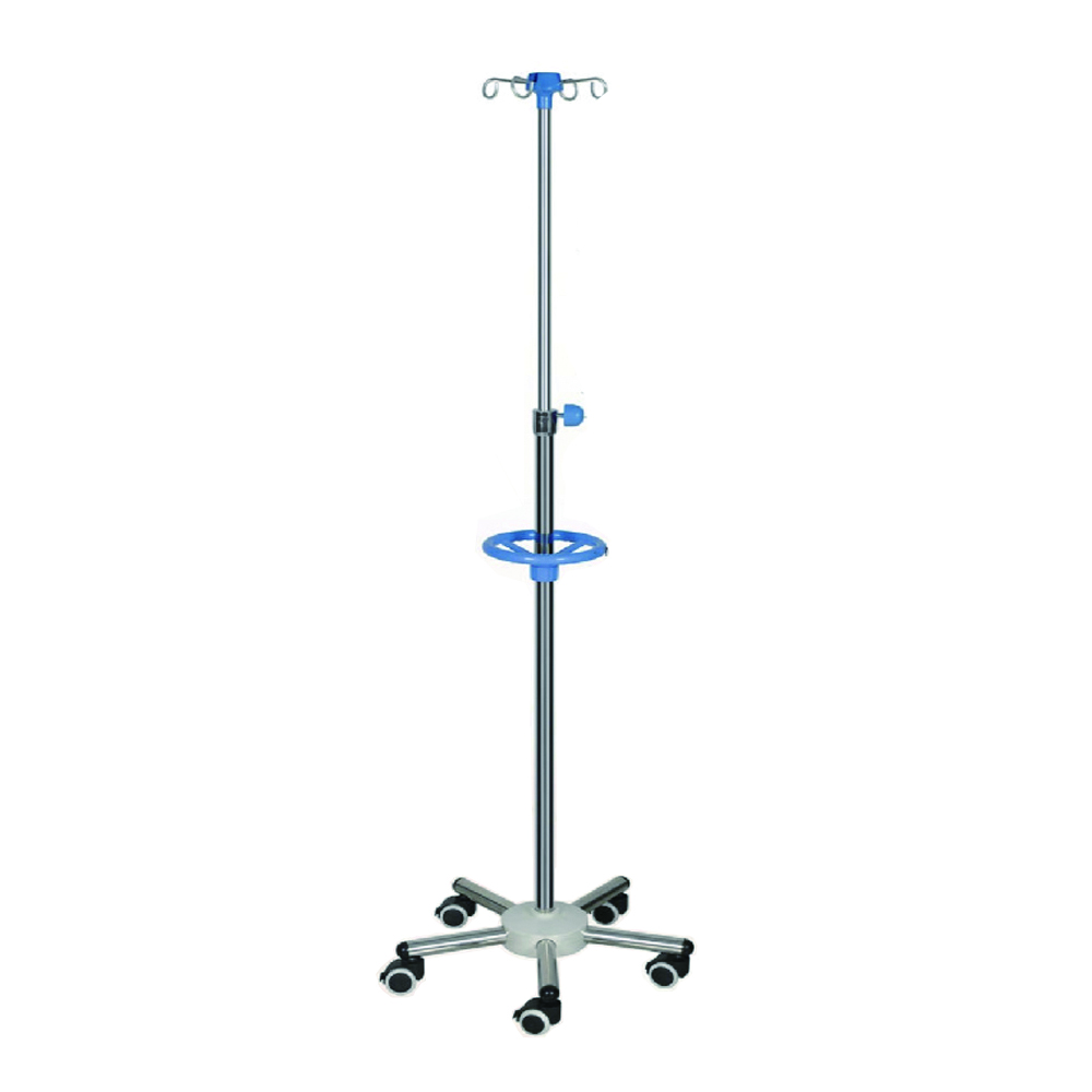 Medis Hanging IV Drip Stand Rumah Sakit IV Pole Infusion Tranfusion Saline Stand