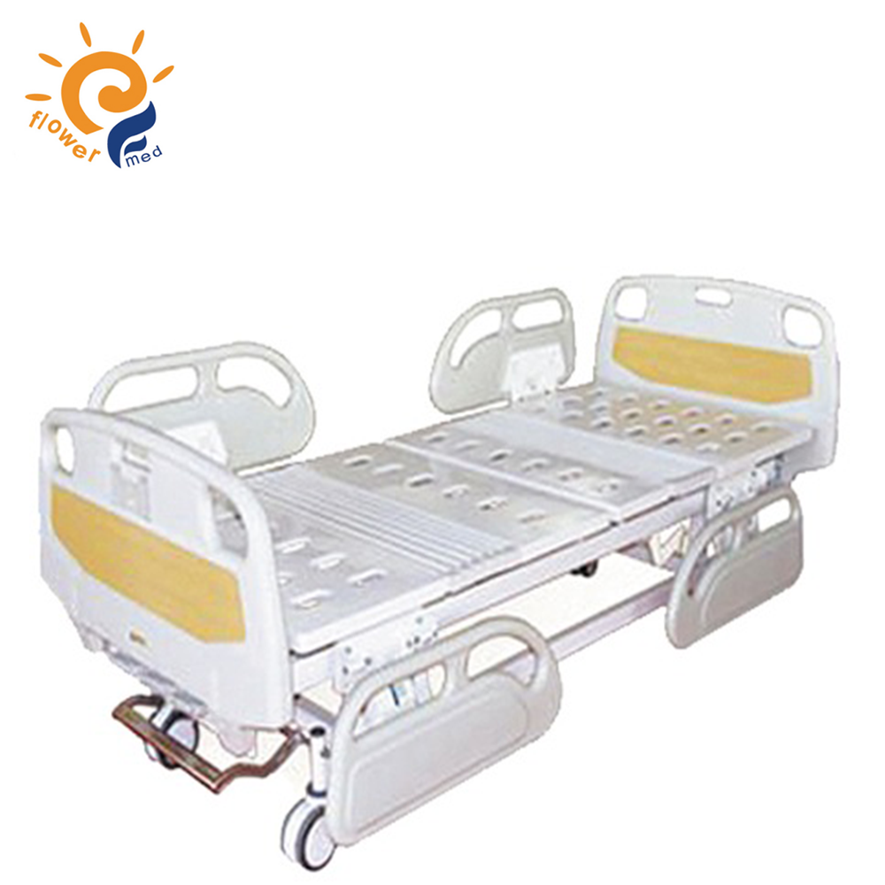 factory price flower medical 3 Cranks 3-functions electric hospital medical patient nursing bed China Manufacturer