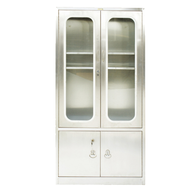 factory price Stainless Steel Instrument Cabinet for hospital medical Medicine Shelf for patient