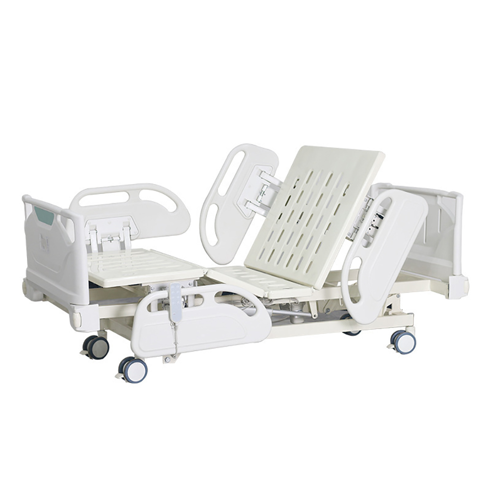 Hospital Bed ABS Materials Medical Nursing Electric Hospital Medical Bed with Angle Gauge