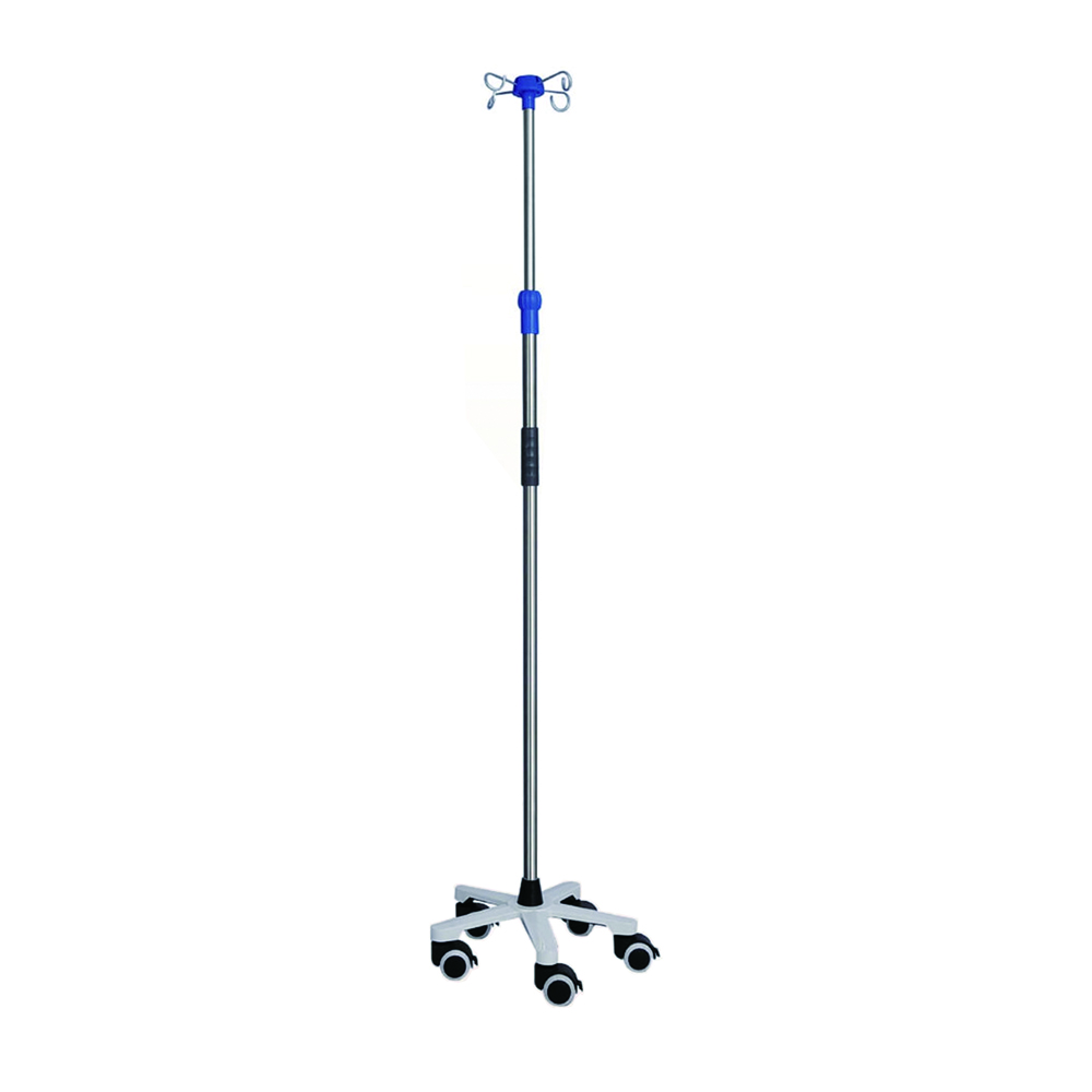 China Manufacturer Hight Adjustable 304 Stainless Steel I.V. Pole Infusion Stand Pole