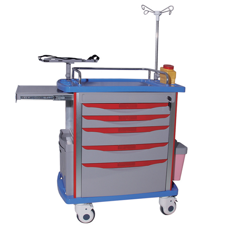 Hospital medical trolley medical trolley with drawers emergency cart hospital furniture