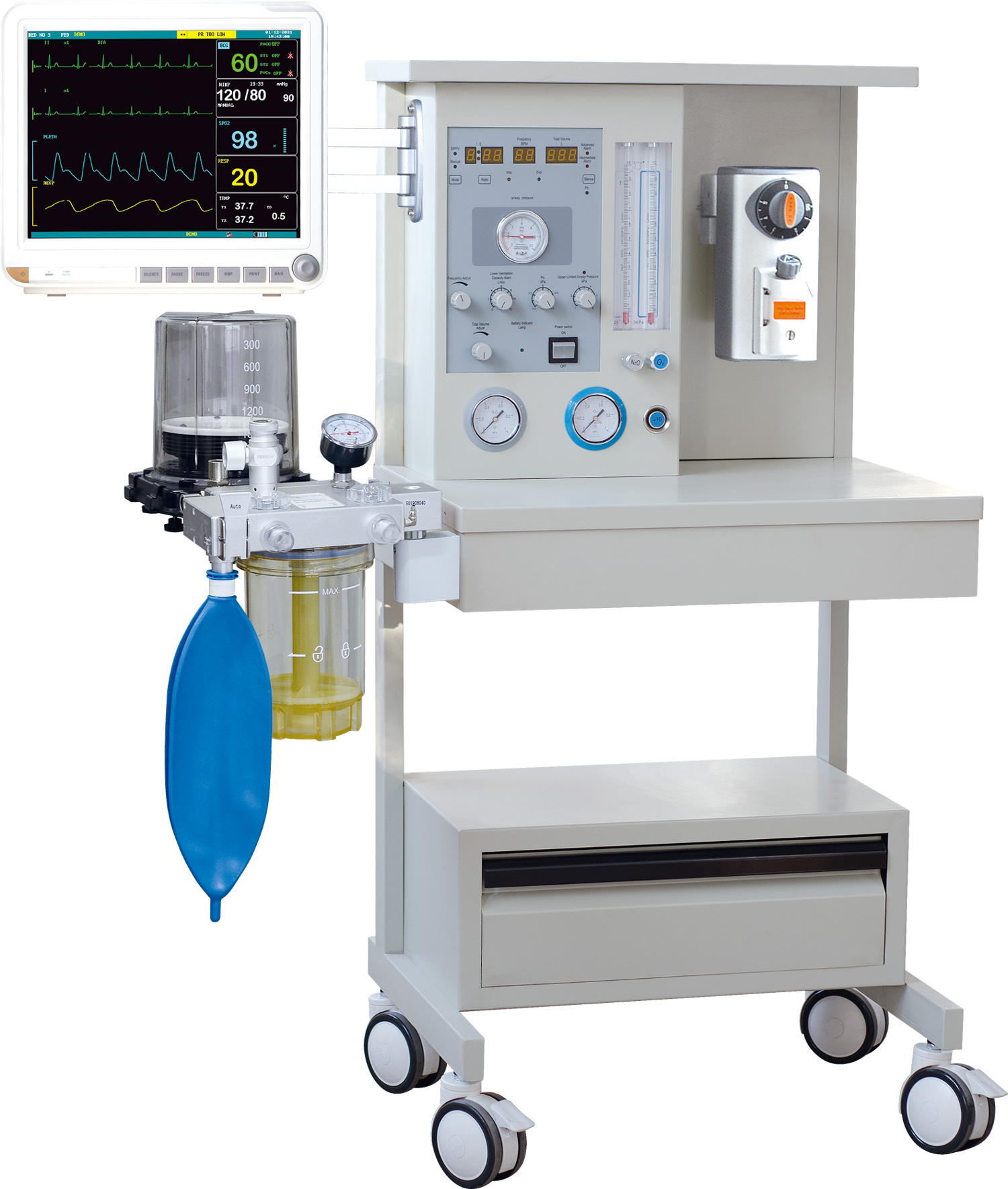 Matériel médical Anesthésie respiratoire / Machine d'anesthésie / Unité d'anesthésie pour le traitement
