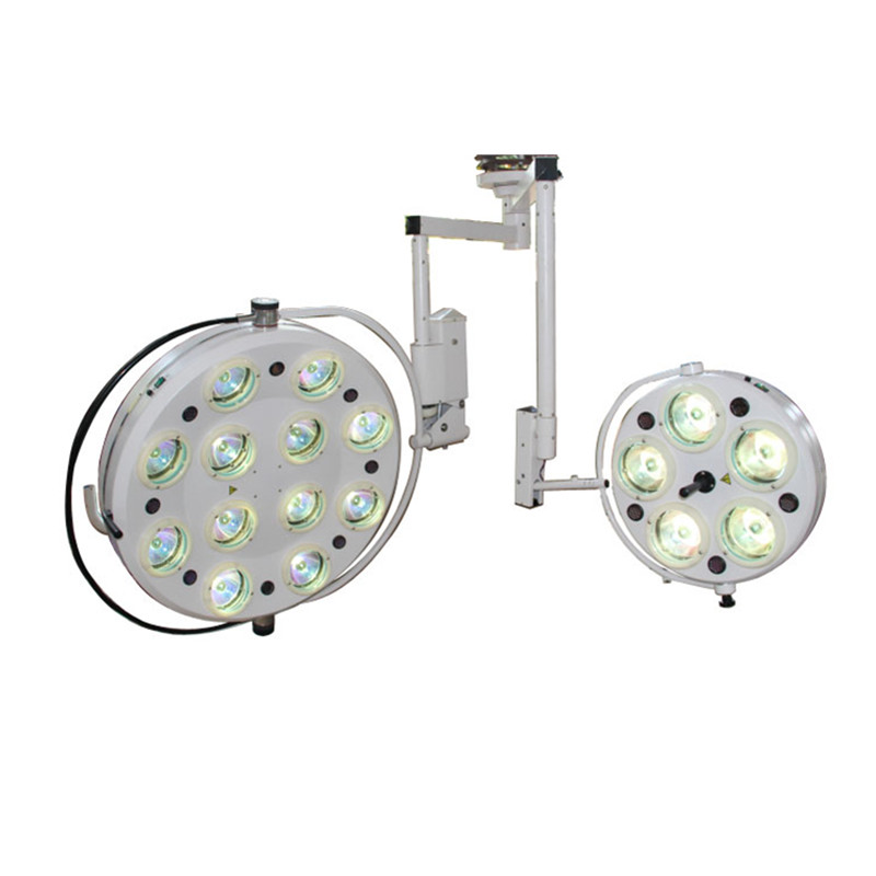 Lumină chirurgicală Lampă de operare fără umbră de tavan 12 reflectoare și 5 reflectoare Lampă de examinare cu halogen pentru spital