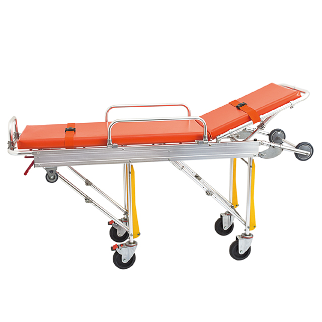 The best quality Medical Light Weight Aluminum Patient Folding Plastic Scoop Style Stretcher