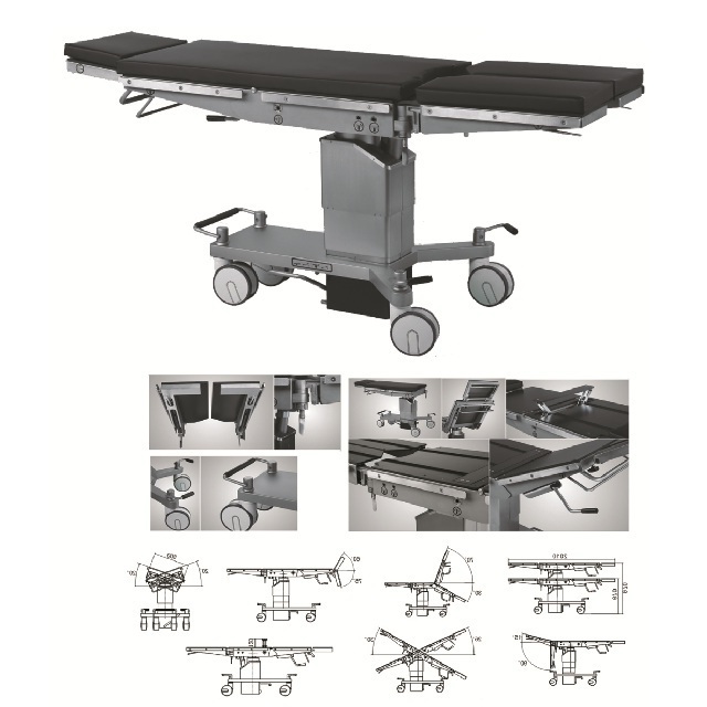 factory price flower medical China Manufacturer Manual Hydraulic OT table Operating Table Surgical Table FY-6