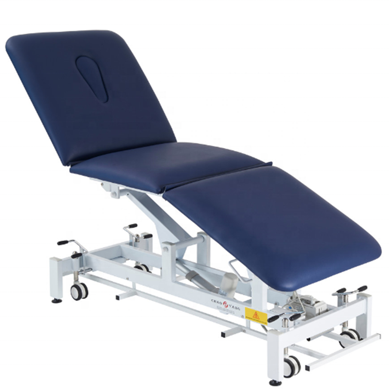 electric treatment table portable physical therapy table medical table hospital chair 4 section electric traction bed