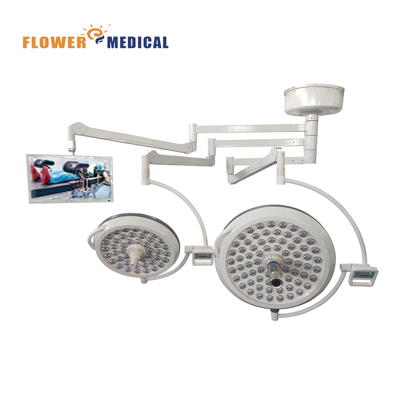 Medige Surgical Shadowless Lamp with integrated full hd camera double dome led theatre operating light ot light led