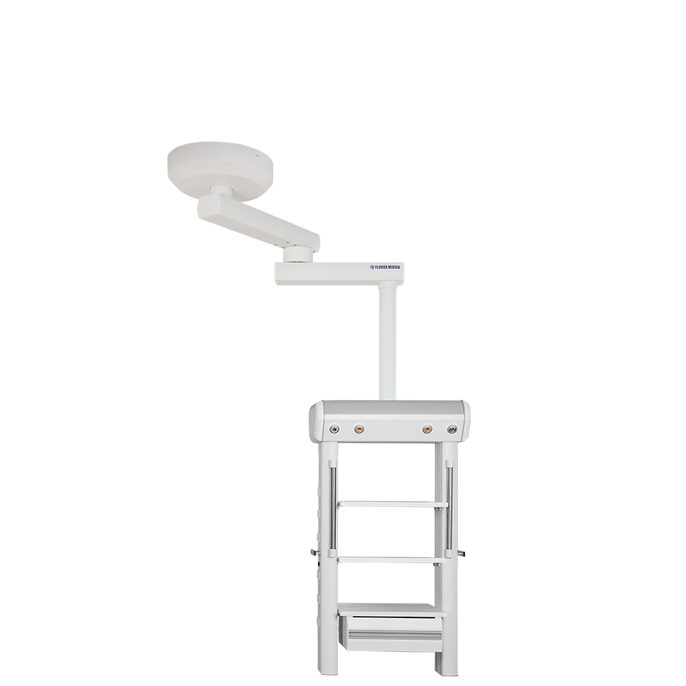 factory price Hot Selling single Arm Ceiling Mounted Wet And Dry Part Medical Surgical Pendant Arms ICU ceiling mounted bridge