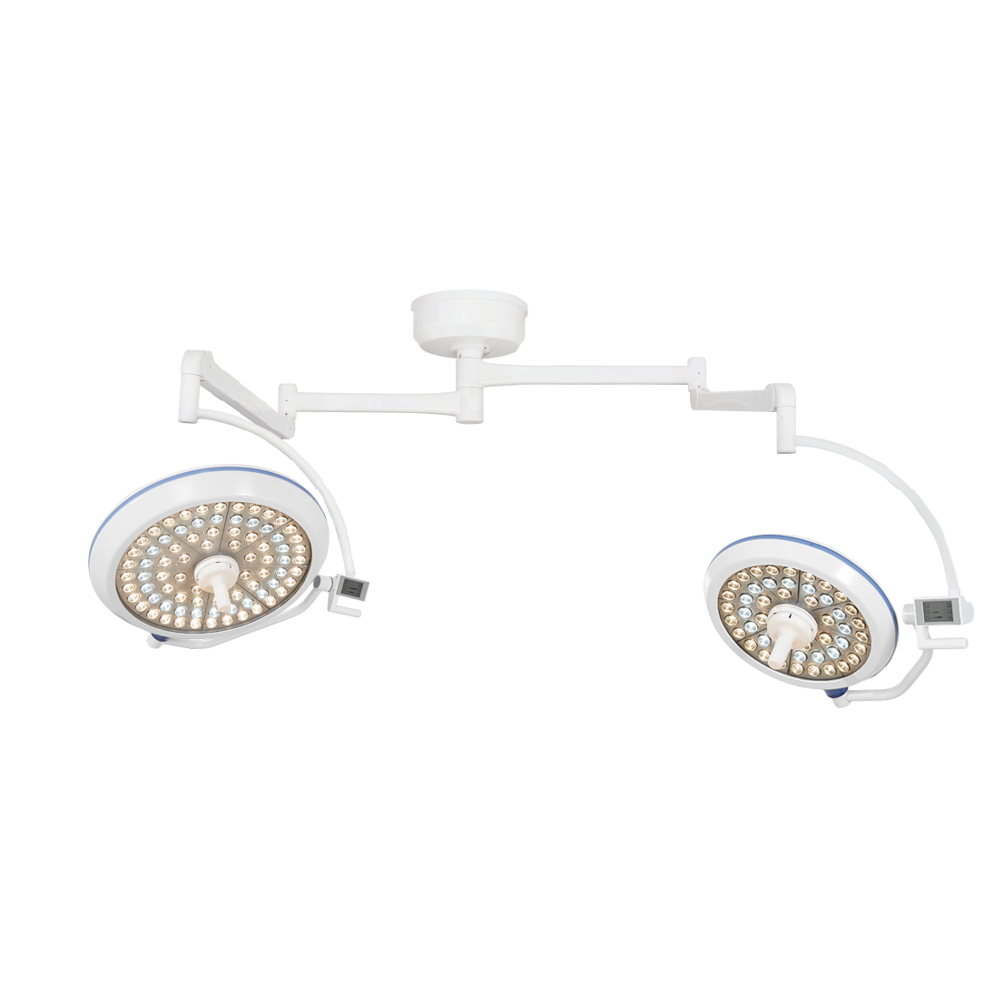 Operating Room LED Light Ceiling Type LED Shadowless Hospital Lamp With Double Domes
