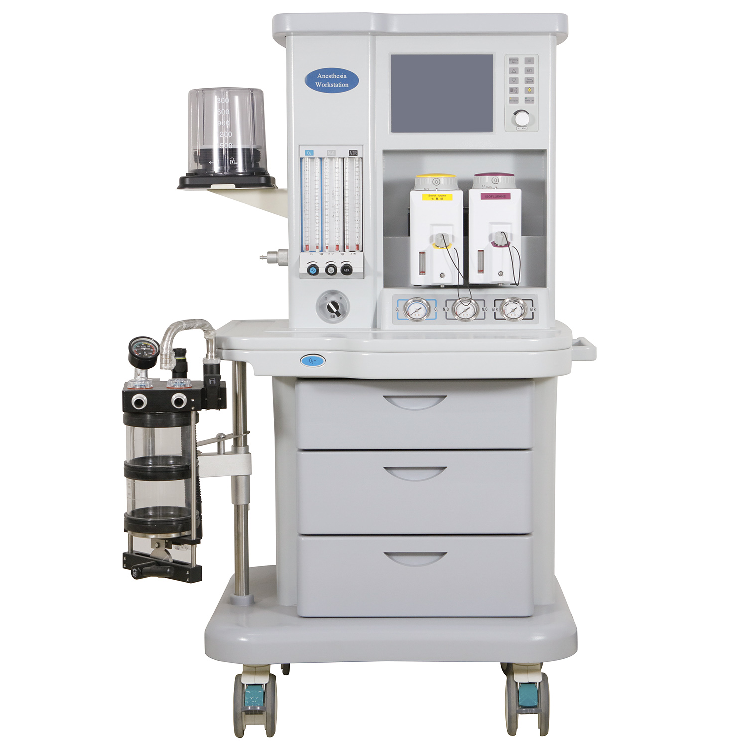 Top Grade Hospital Medical Two Vaporizer Equipment Mobile Anesthesia  Machine