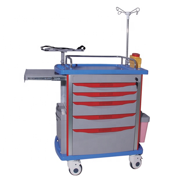 FCA-01 CE ISO Approved Surgical Device Medical Trolley/ Emergency Trolley