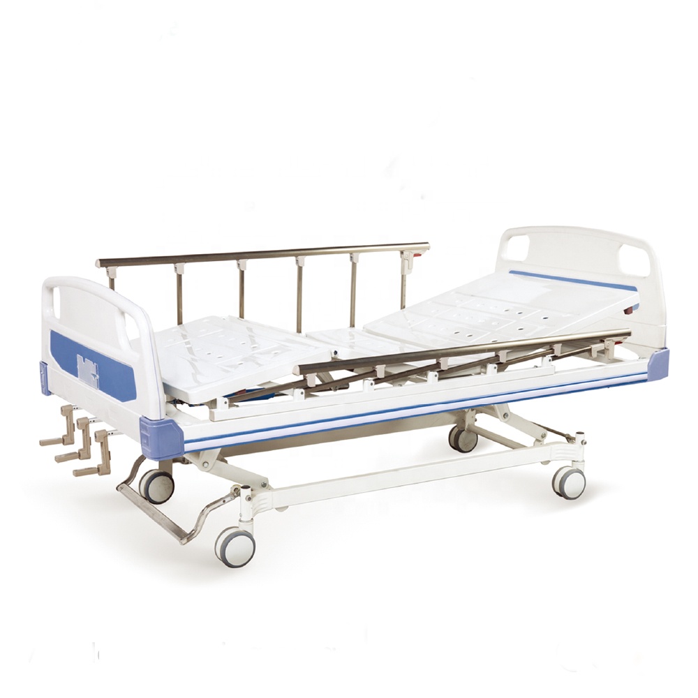 factory price Three cranks manual  patient nursing bed China Manufacturer