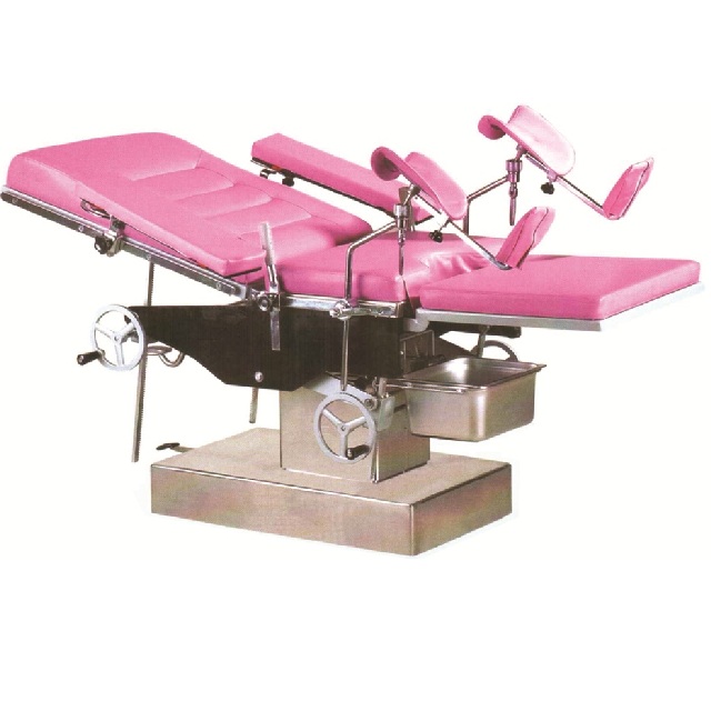 Manual Gynecology Table Obstetric Delivery Bed, Hospital Surgical Table Ot Table
