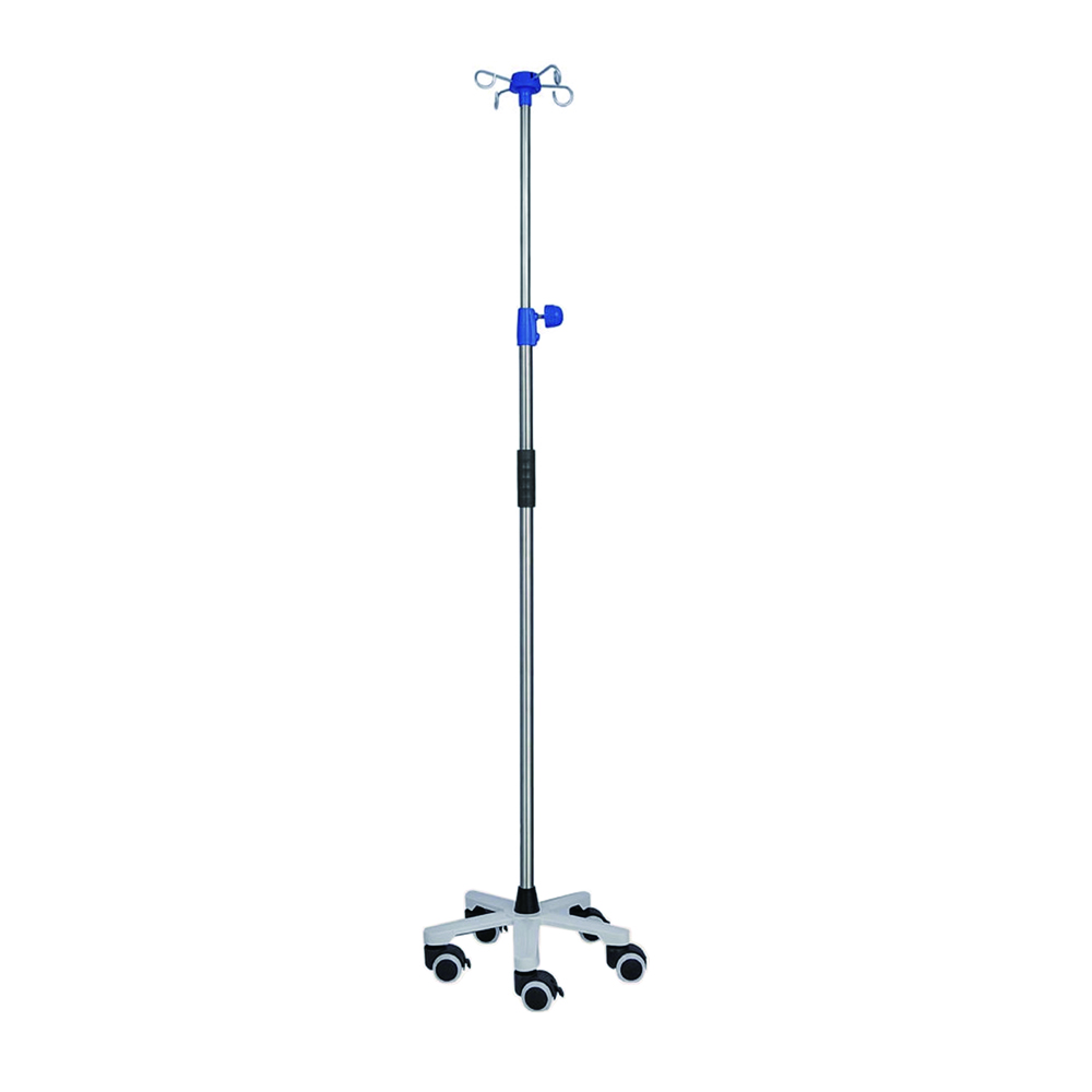 Cheap Price Hospital Medical Hospital Height Adjustable Movable Stainless Steel IV Pole Infusion Drip Stand