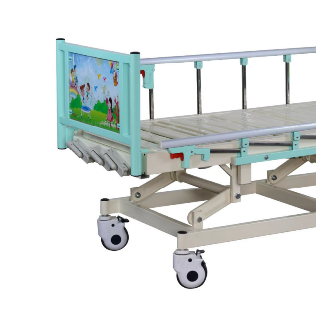 Cama de hospital pediátrica infantil manual de 2 manivelas