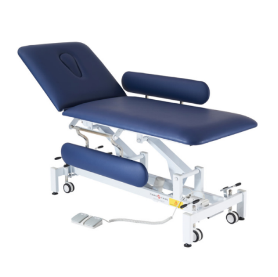 New Type 2 Cranks Hi-Low Electric Examination Treatment Table Chair Add Armrests