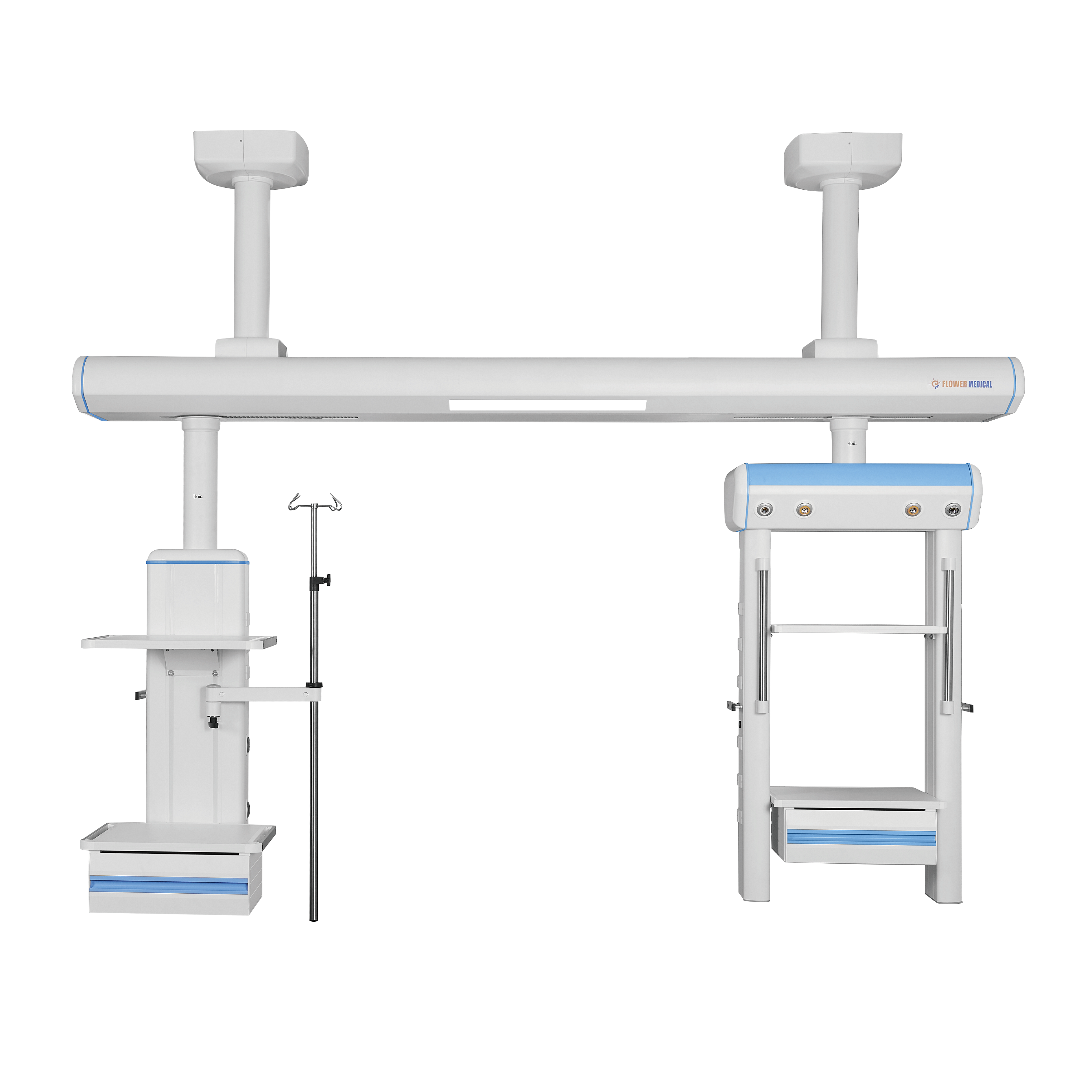 High Quantity Hospital Gas Supply ICU Medical Ceiling Mounted Surgical Suspension Luxury Bridge Pendant
