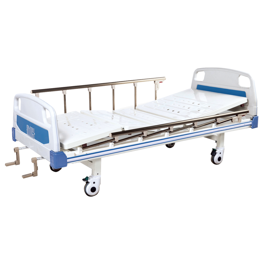 Hospital High Quality 2 Crank Manual Nursing Bed Hospital Bed For Sale