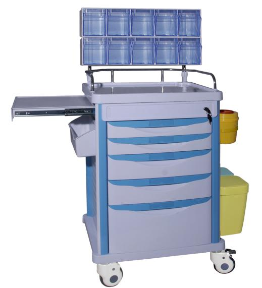 Hospital clinic medical device ABS Anesthesia crash cart EmergencyAnesthesia