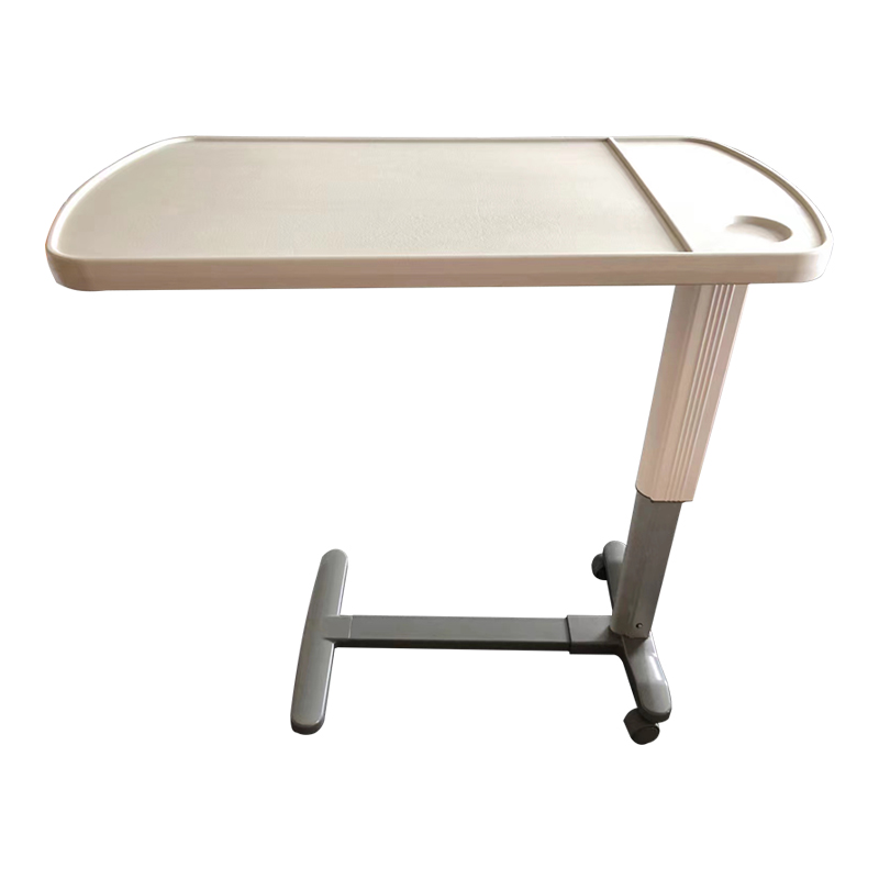 Adjustable Hospital Dining Table High Quality Over bed Table Medical Movable Hospital Dining Bedside Table