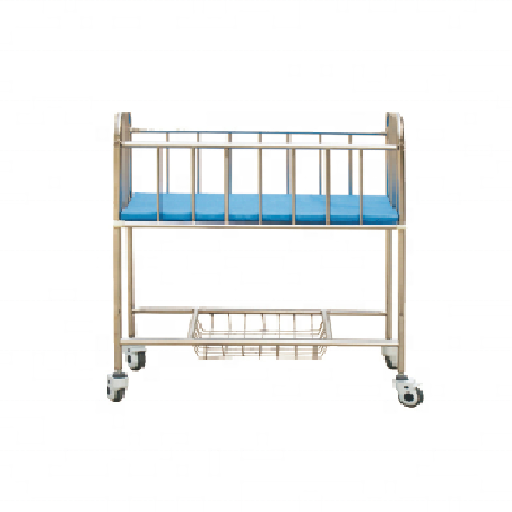 Medical Adjustable Baby Trolly Hospital cart tempat tidur bayi bayi yang baru lahir