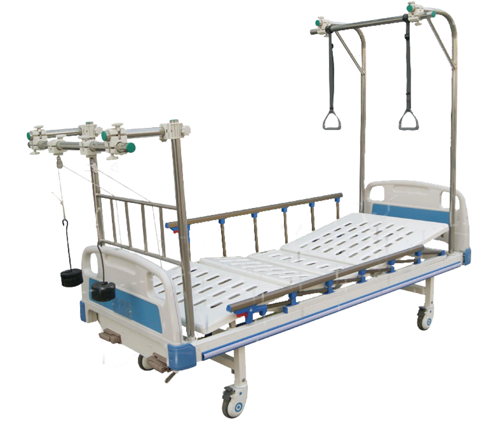 Cama de tracción multifunción con cabezal de cama ABS y cama de enfermería para pacientes médicos Fabricante de China FB-37-1