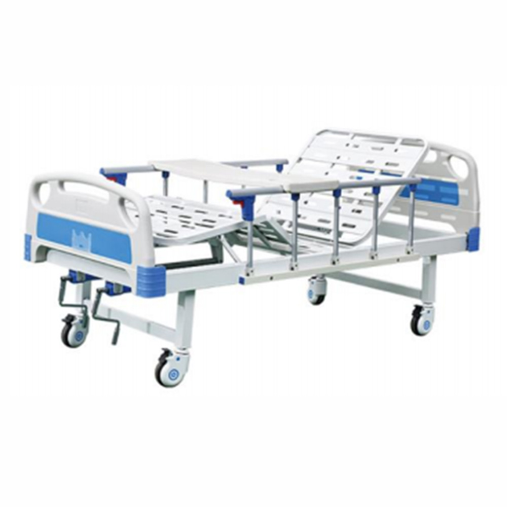 FM-11 Hospital Manual 2-Cranks Nursing Care Bed With ABS Bed Head Patient Bed