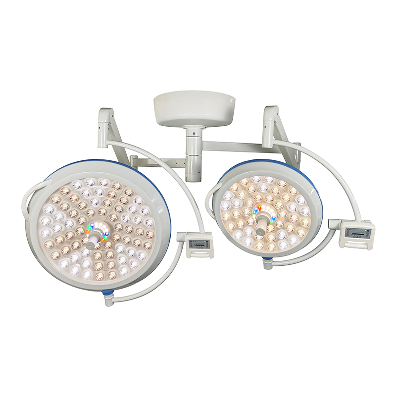 Adjustable ceiling mounted dual operation lamp medical shadowless led surgical light