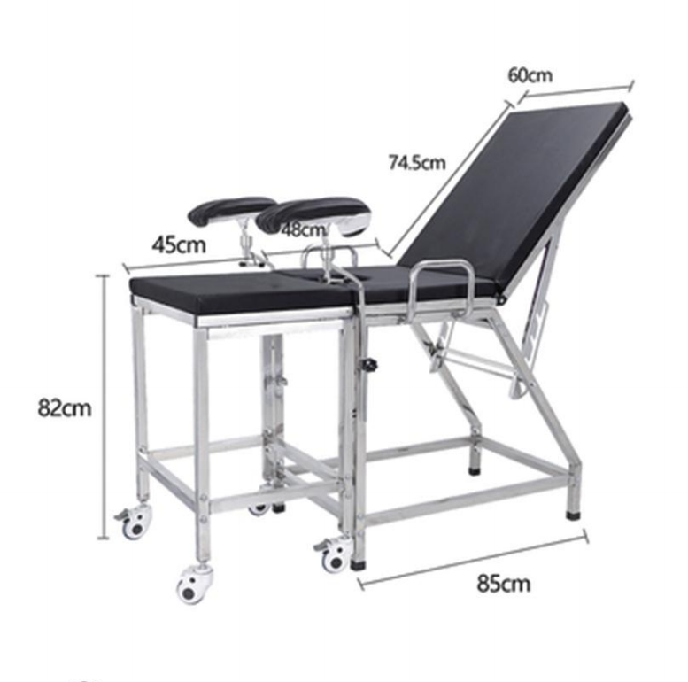 FB-46 Stainless steel gynecological delivery bed Manual Gynecology Table Obstetric Delivery Bed For Hospital