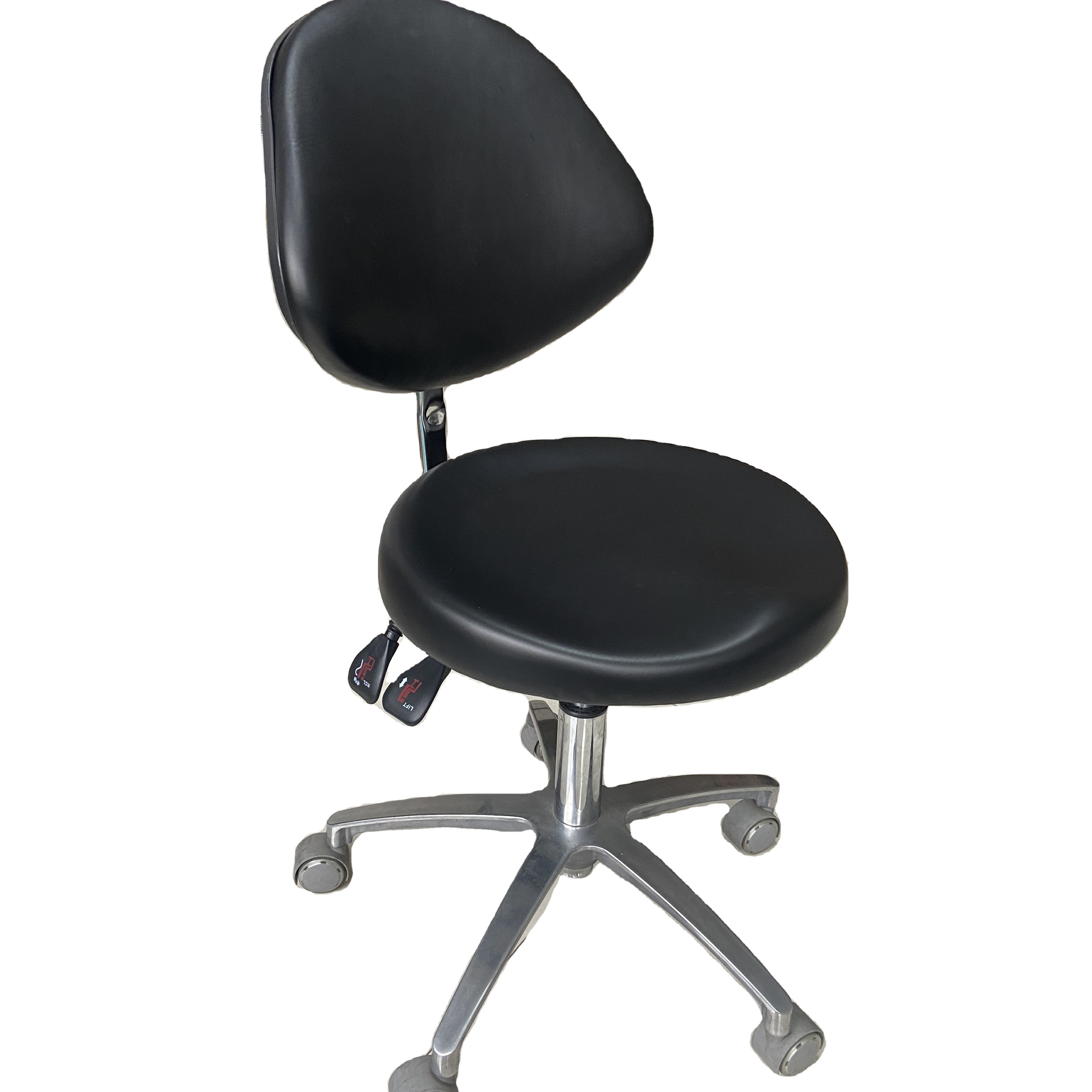 Hydraulic Height Adjustable Hospital Doctor Nurse Office Chair with Casters