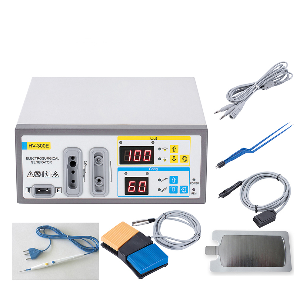 100W electrocautery portable ESU diathermy machine electrosurgical diathermy pencil