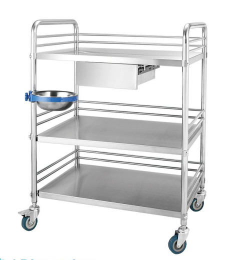 Medical Best price hot sale hospital equipment stainless steel trolley Hospital Dressing Stainless Steel Trolley