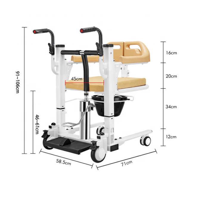 Patient Transfer Bathroom Function Patient Lift For The Elderly Moving Wheelchair