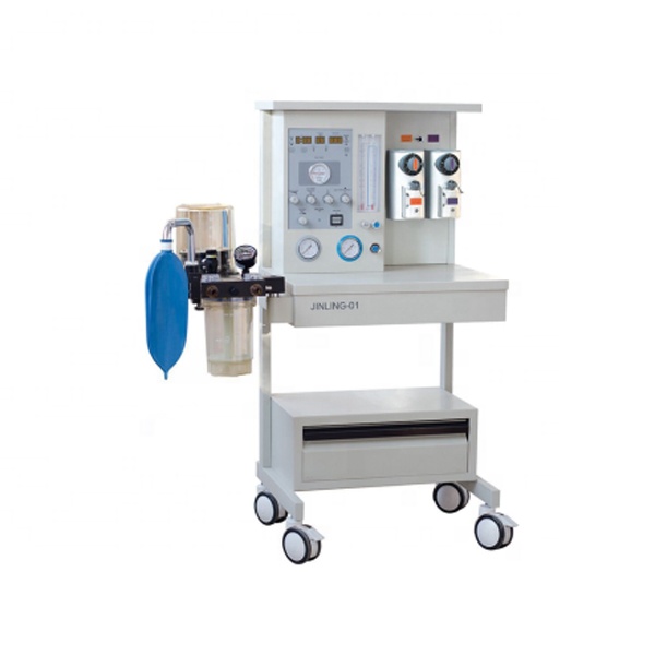 Hospital Mobile O2 N2O Air gas source medical operating room used anesthesia machine