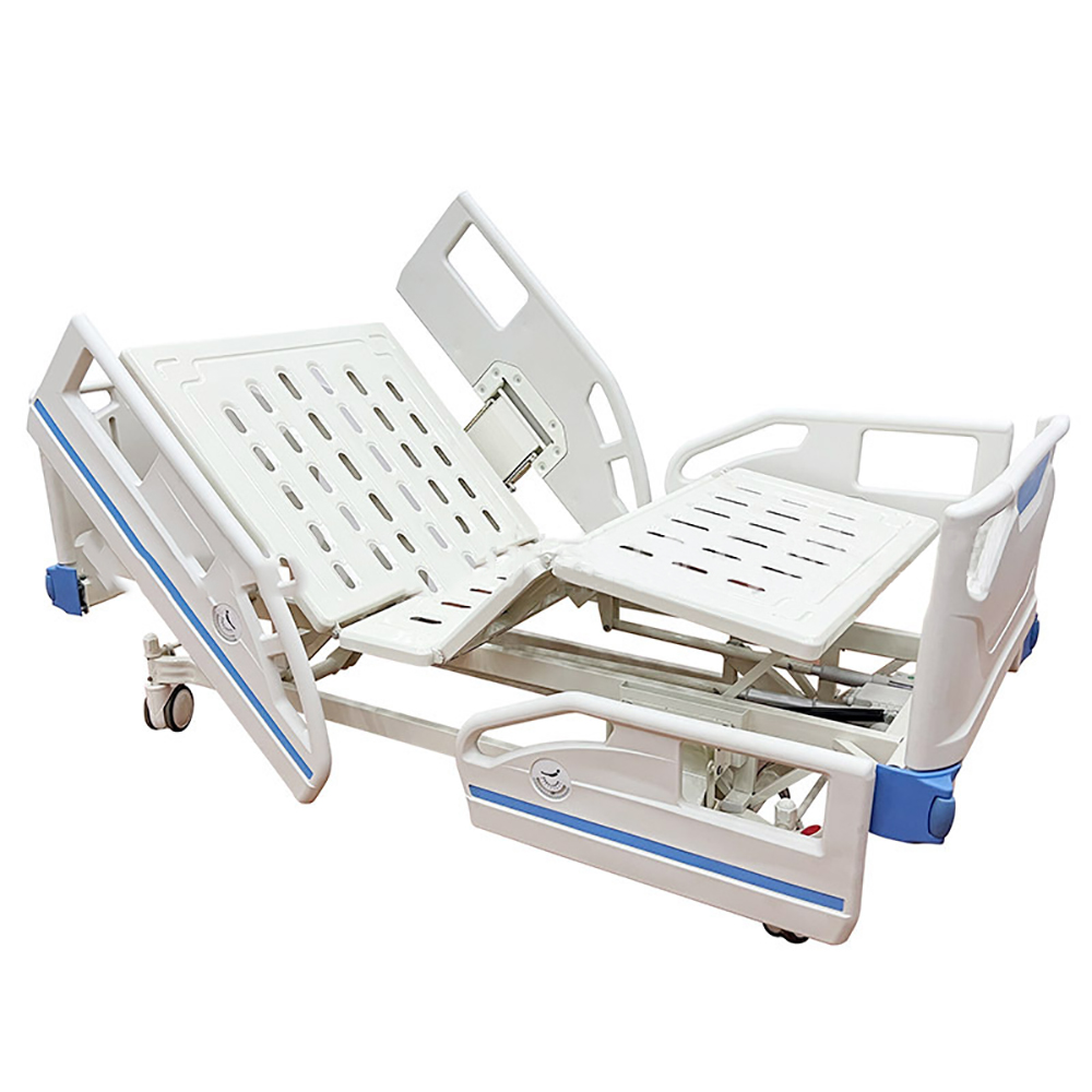 Hot selling ABS head board manual two crank hospital bed for Control Box Lease Paramount Patient Price Hospit Bed Battery