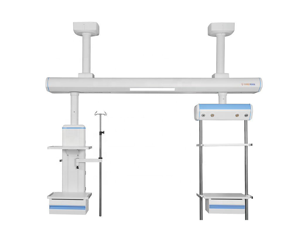 ICU Wet and Dry Hospital Surgical Bridge Pendant Fixed Rotary Ceiling Mounted ICU Medical Gas Pendant