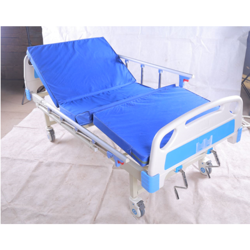 Cheap Wholesale Manual 2 Functions Nursing Bed 2 Cranks Hospital Bed
