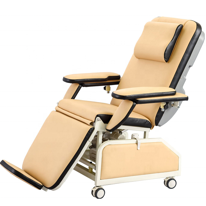 Electric Dialysis  Hemodialysis Medical Chair transfusion chair reclining blood donor chair