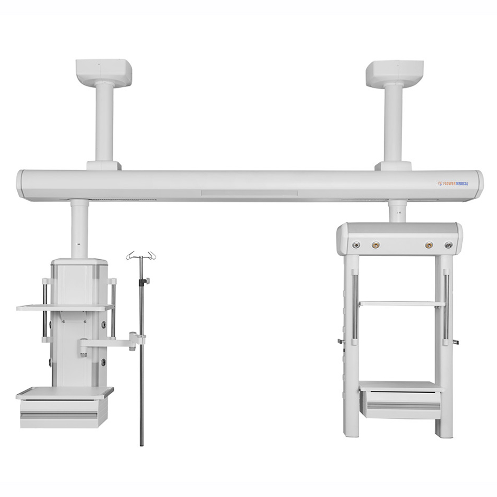 Pont suspendu de bras ICU humide et sec d'hôpital médical Pendentifs chirurgicaux ICU montés au plafond rotatif fixe